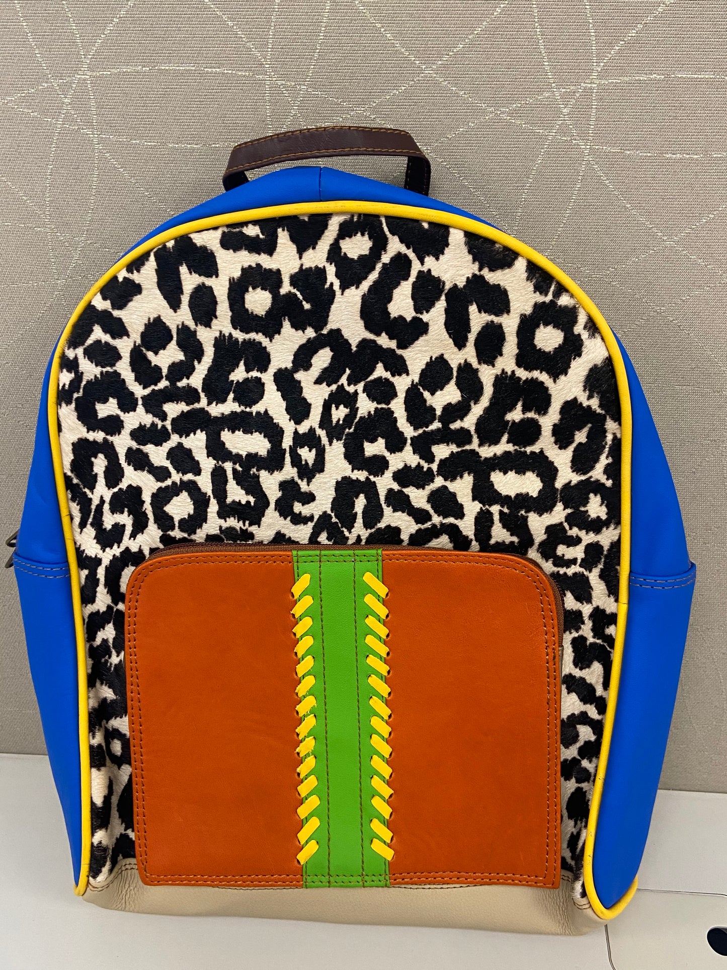 Brianne Leather and Hair Backpack