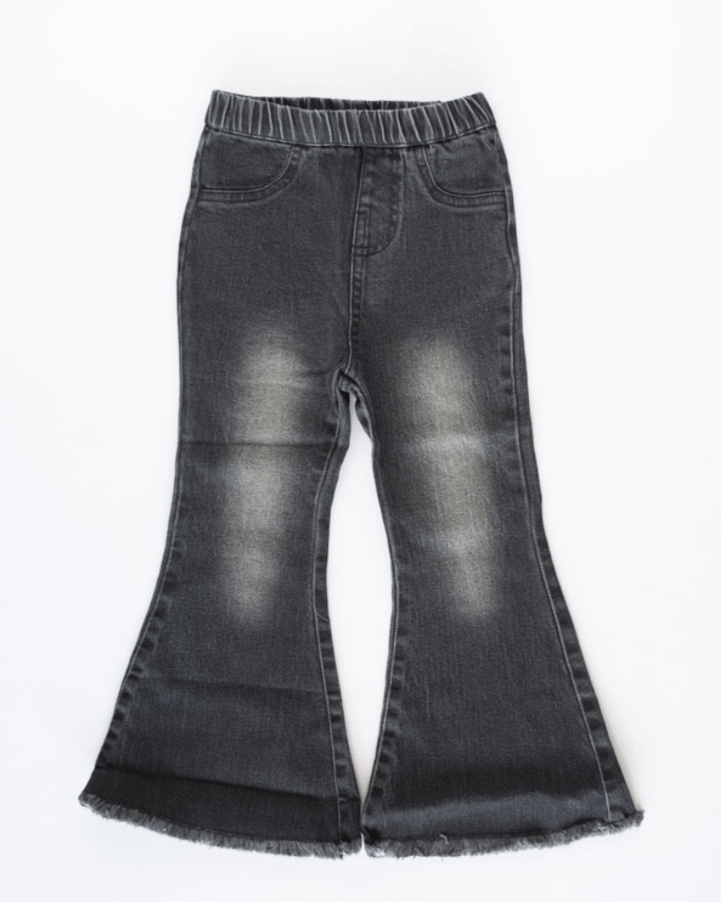 Averi Denim Bell Bottoms - Black Wash