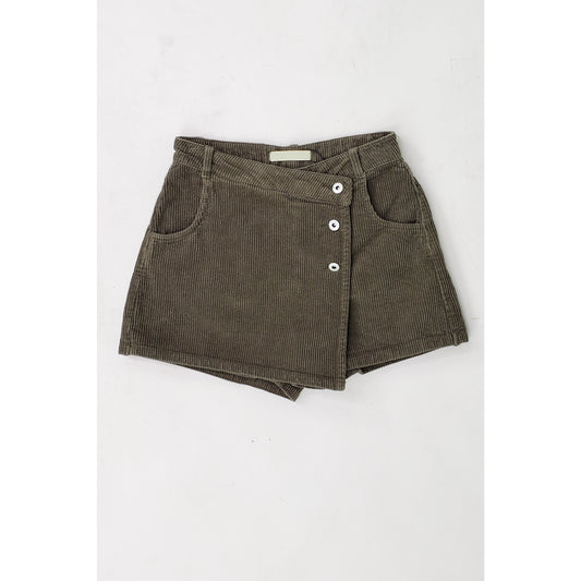 Corduroy Skort - Olive