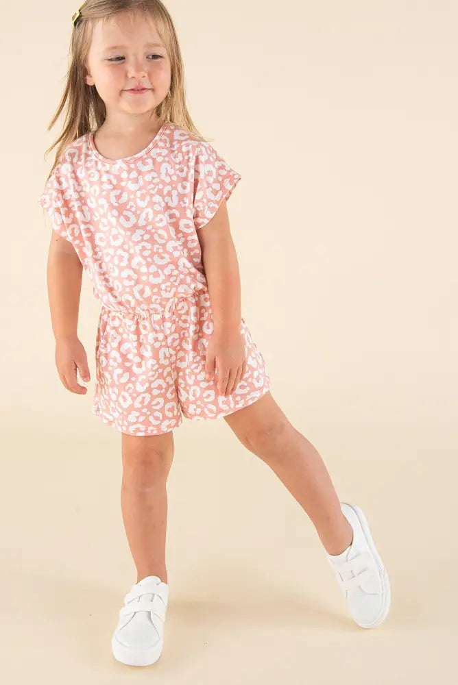 Blush and White Romper