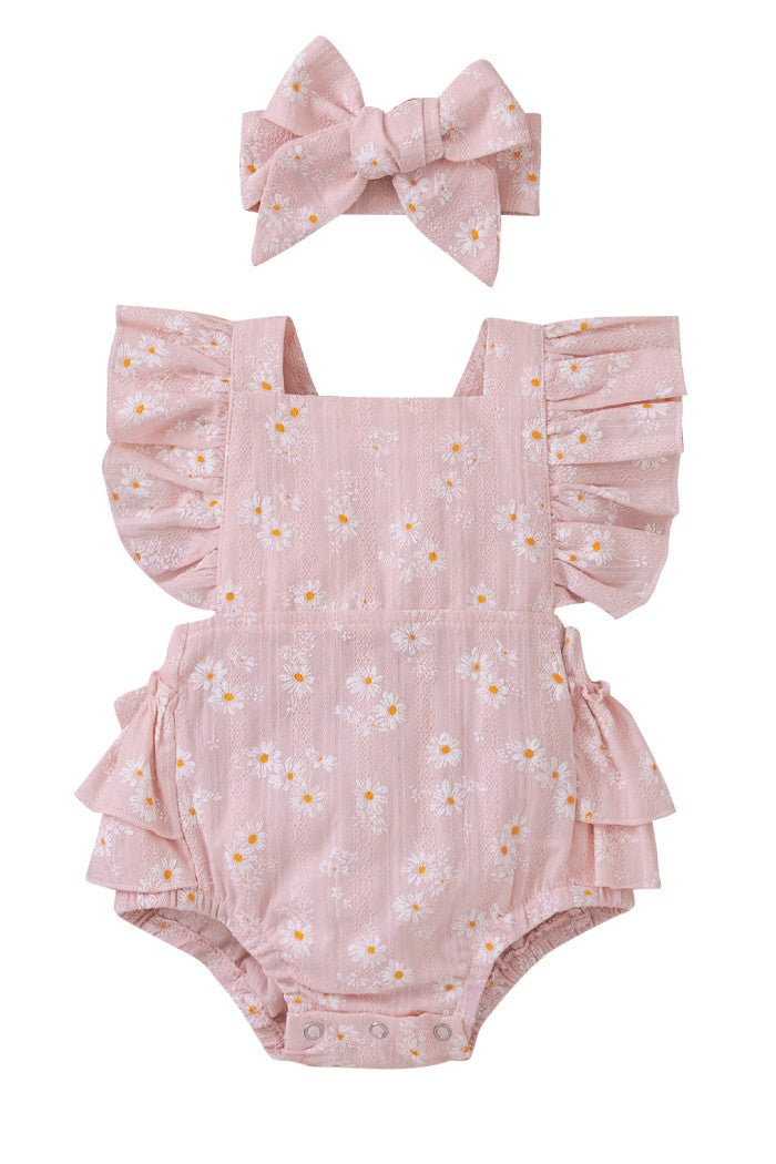 Makenna Floral Onsie with Bow