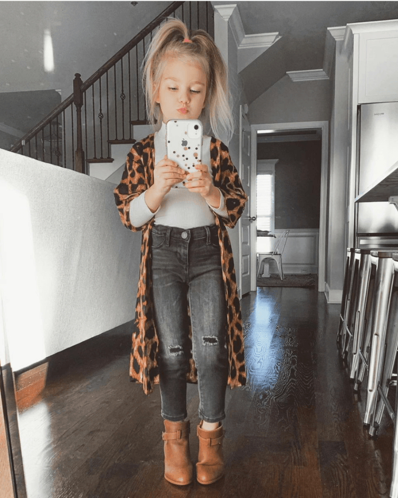 Duster Kimono - Leopard