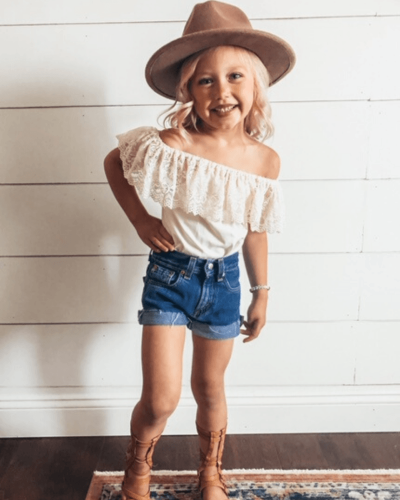 Lace Flutter Sleeve Leotard