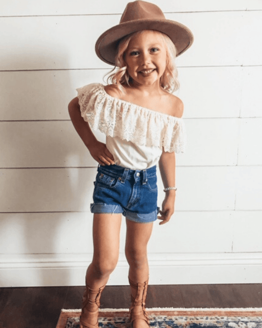 Lace Flutter Sleeve Leotard