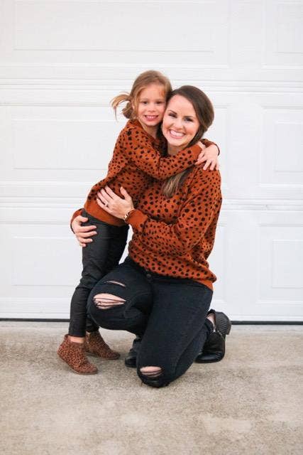 Teddy Cozy Sweater Safari Dot