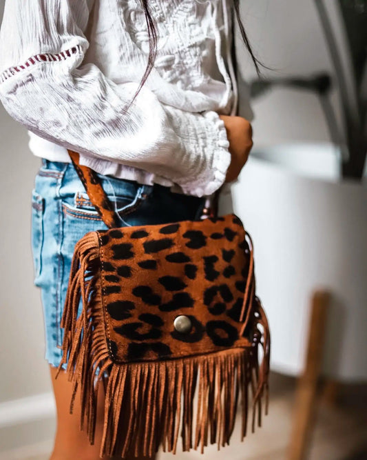 Fringe Crossbody Flap Purse